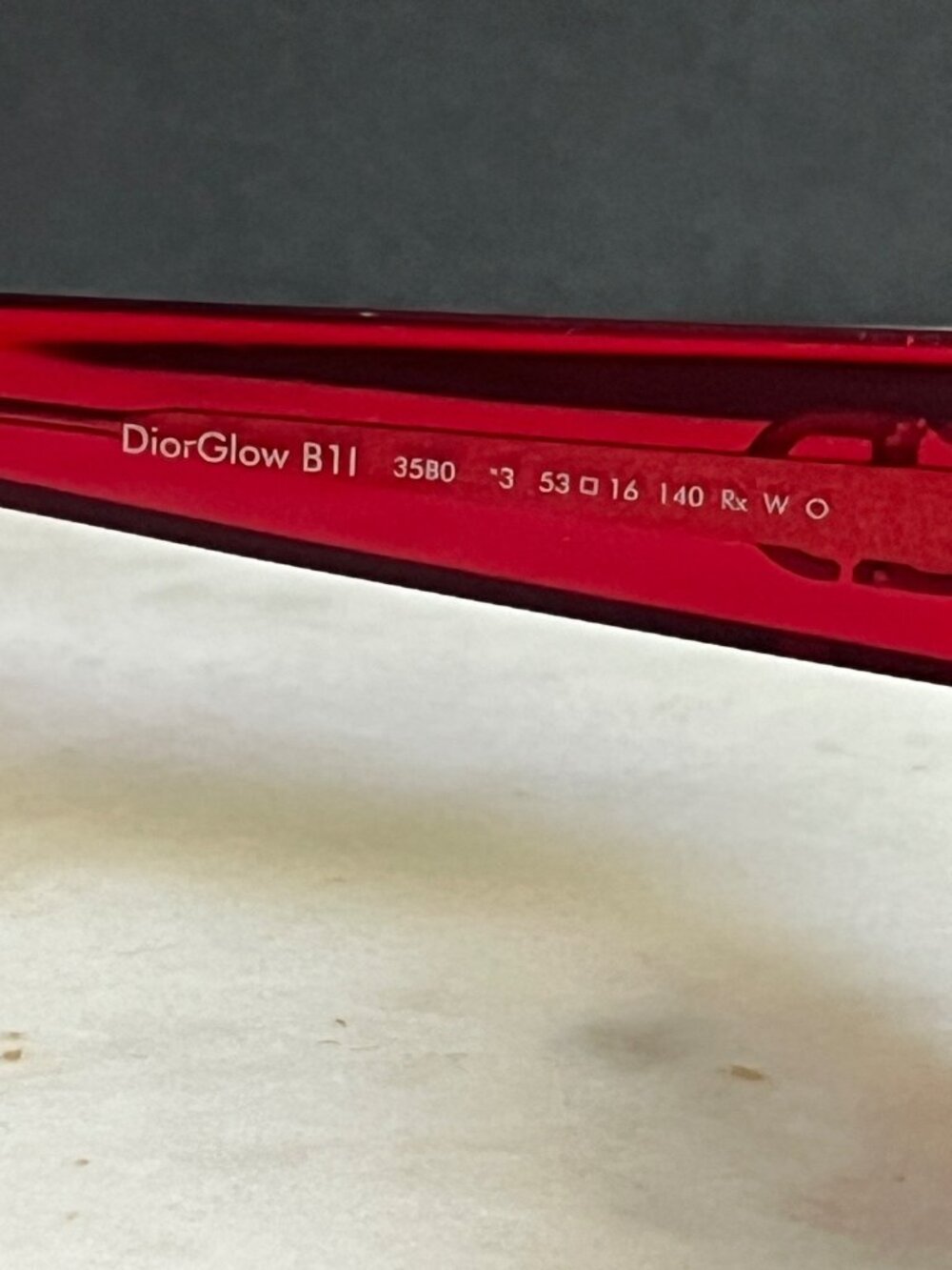 Dior DIORGLOW B1I red cat eye sunglasses - Picture 7 of 10